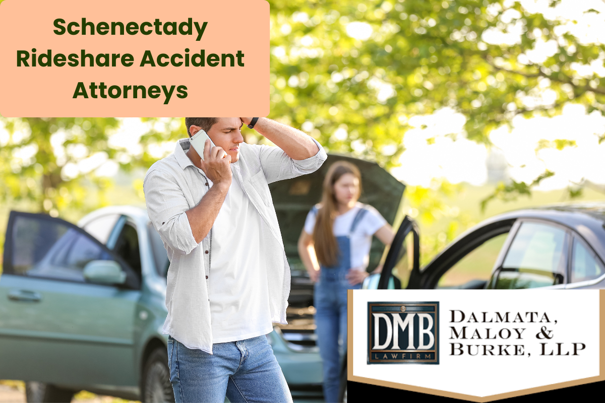 a rideshare passenger calling police after a rideshare accident in Schenectady, New York