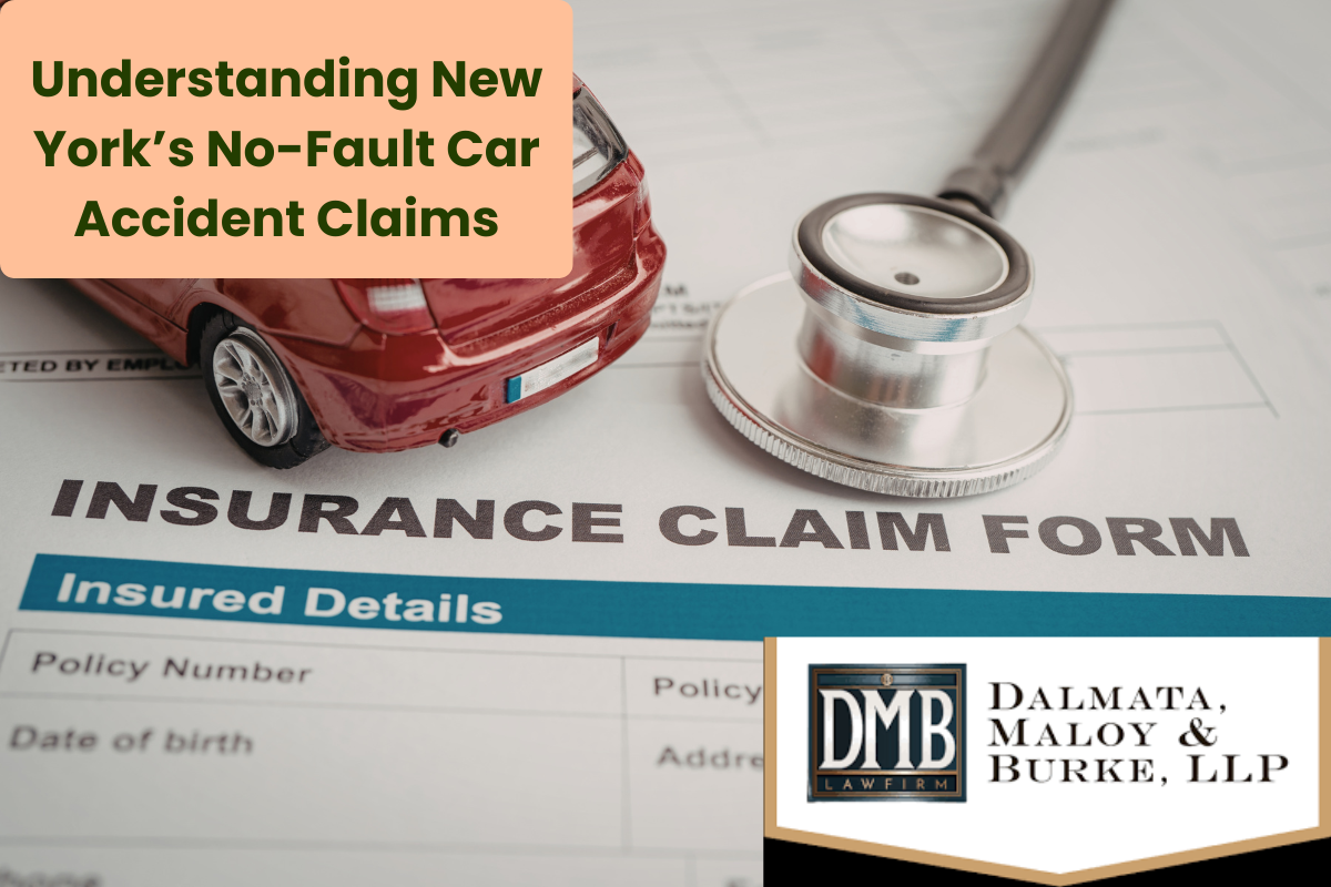 a stethoscope and a red toy car on top of a car insurance claim form