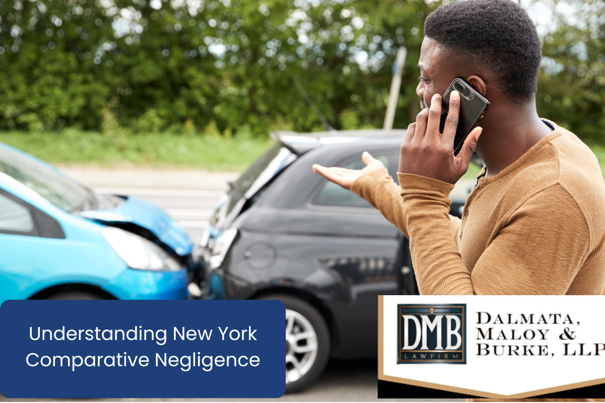 a male motorist involved in a car accident in New York